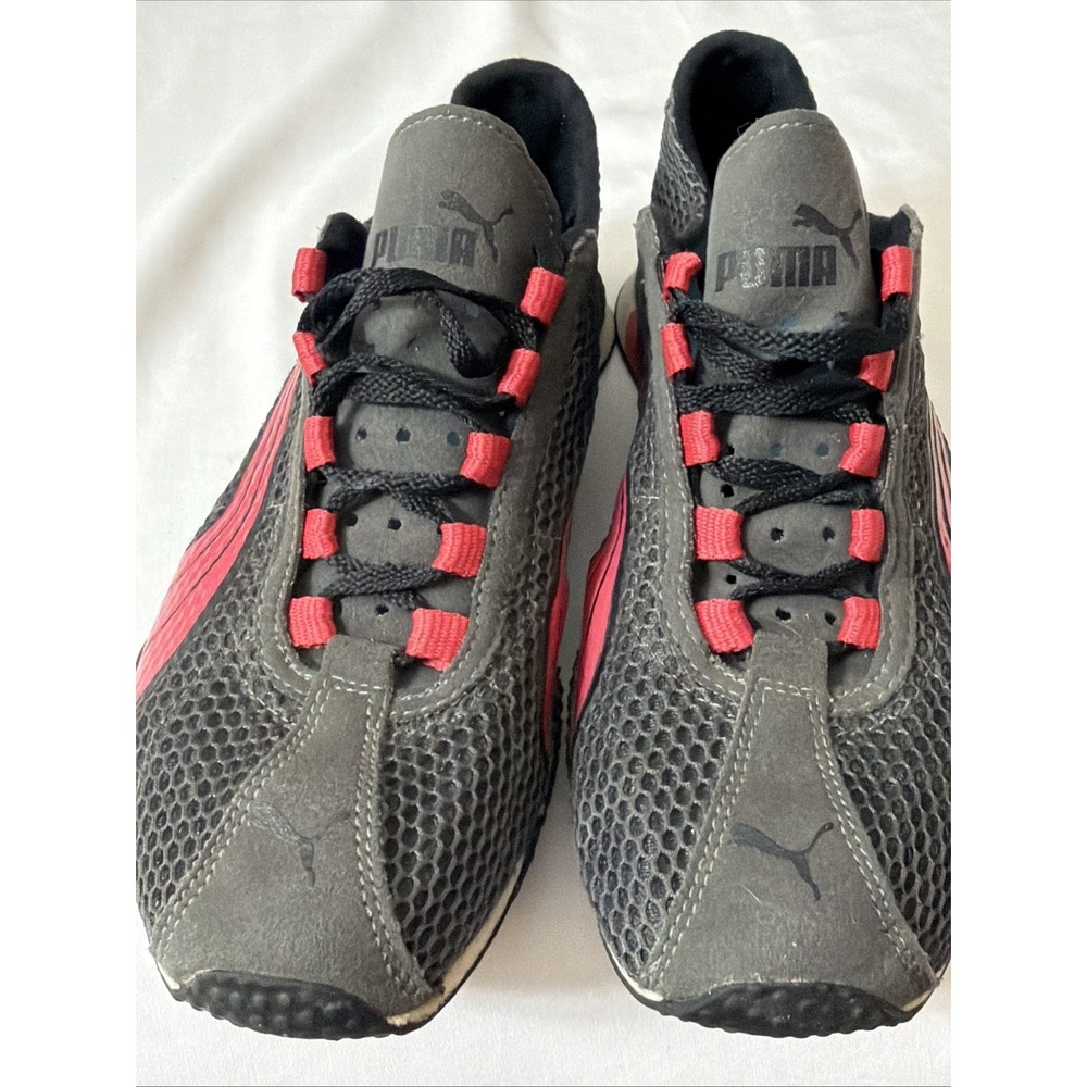Puma Super Light Weight Eco Rumming Training Shoes Size 7.5 Grey And Pink Accent - Picture 11 of 16